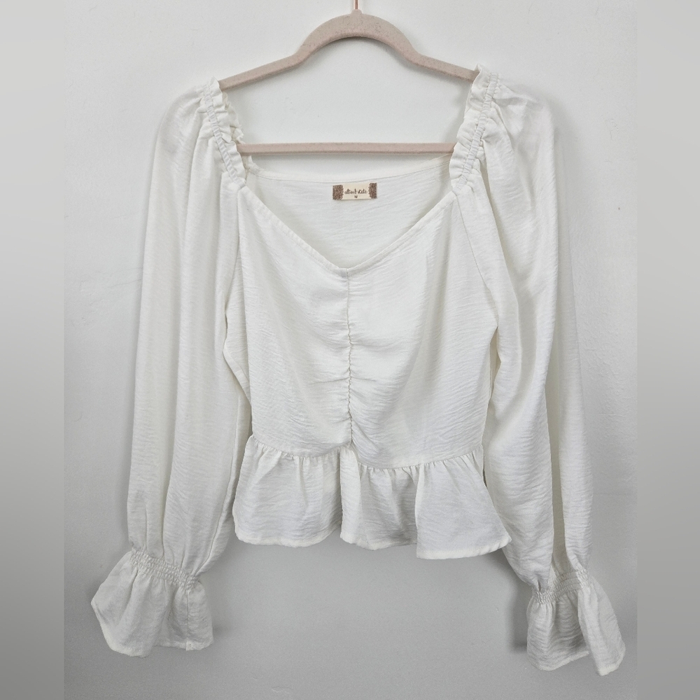 Altar’d State White Laryssa Top size Medium.